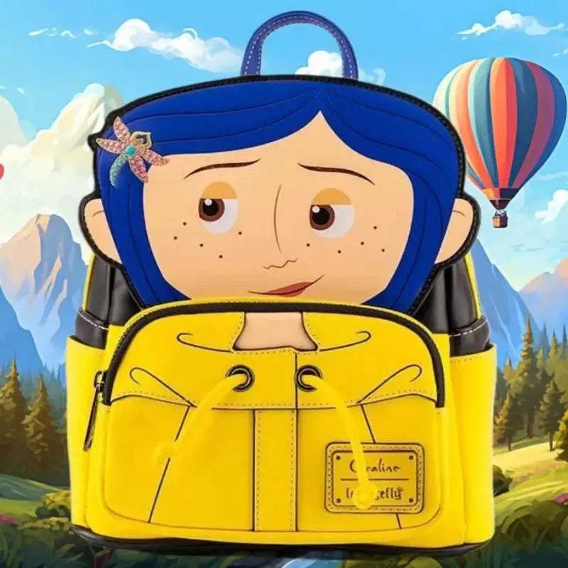 Premium Mini Backpack Coraline Cat Cosplay Design For Unisex Cosplay Enthusiasts