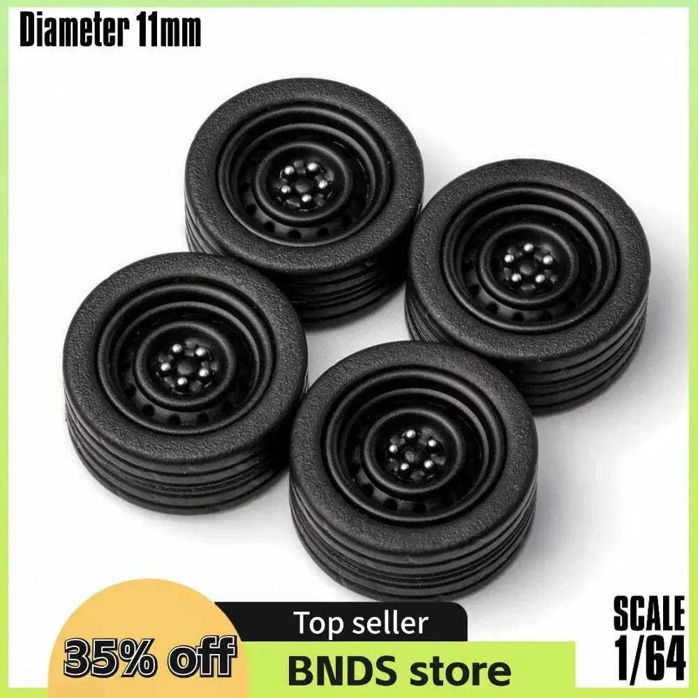 Premium Model Car Wheels With Rubber Type N For Scale Cars - Image 2