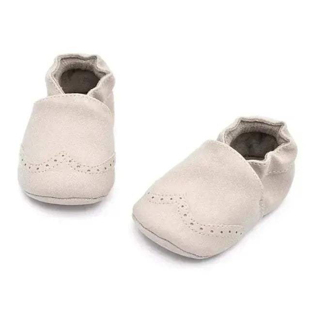 Premium Nubuck Leather Baby Shoes First Walker Soft Sole - Image 9