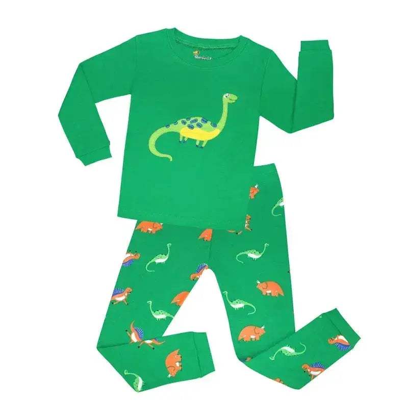 Premium Pajama Sets Animal Cartoon One Hundred Percent Cotton For Boys - Image 14