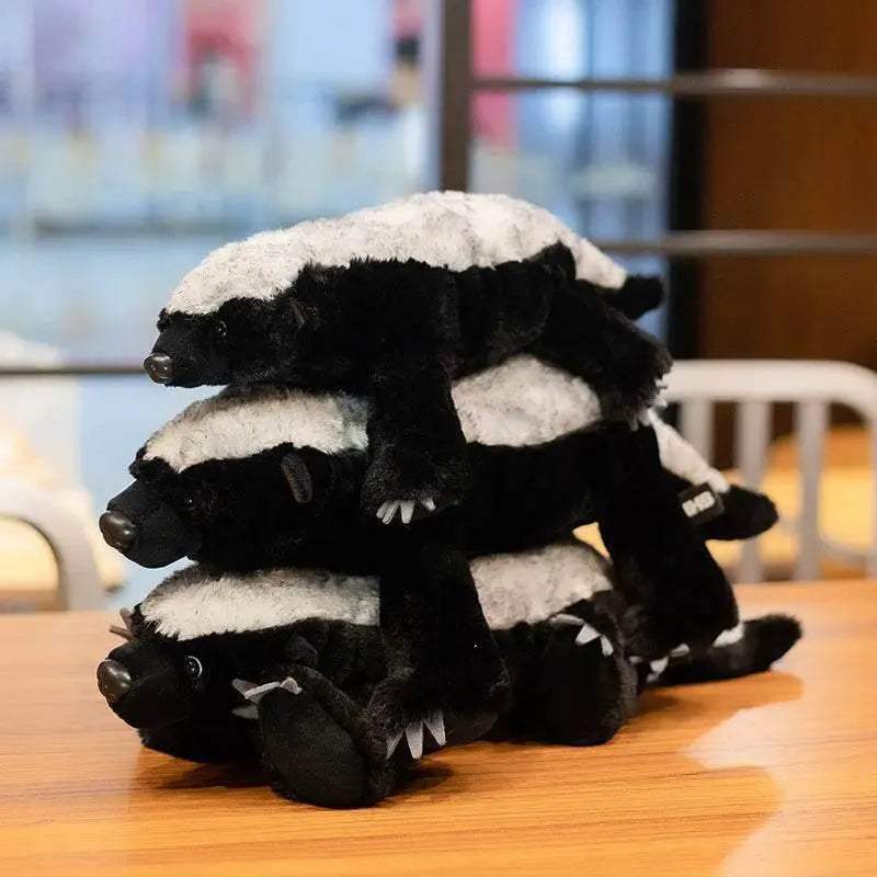 Premium Plush Toy Realistic Honey Badger Lifelike For Kids - Image 3