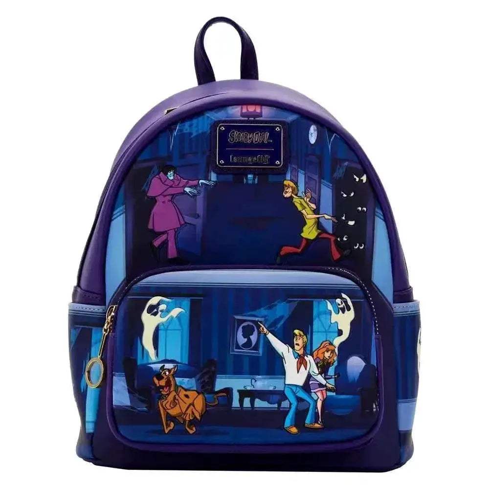 Premium PU Leather Backpack With Christmas Eve Horror Around The Strange City Night Sally For Girls - Image 11