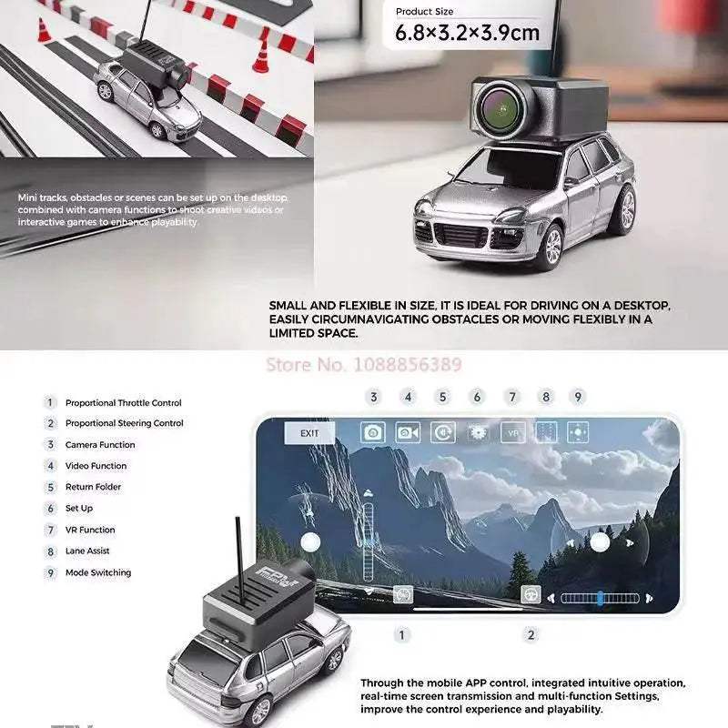Premium RC Car 1 By 64 FPV Gyro Camera For Kids Racing - Image 5