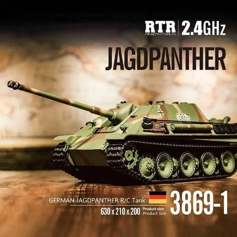 Premium RC Tank 1x16 Metal German Cheetah Fighter For Boys