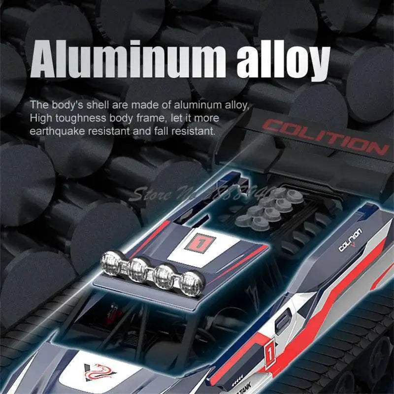 Premium RC Tank All Terrain Alloy LED Light Off Road - Image 2