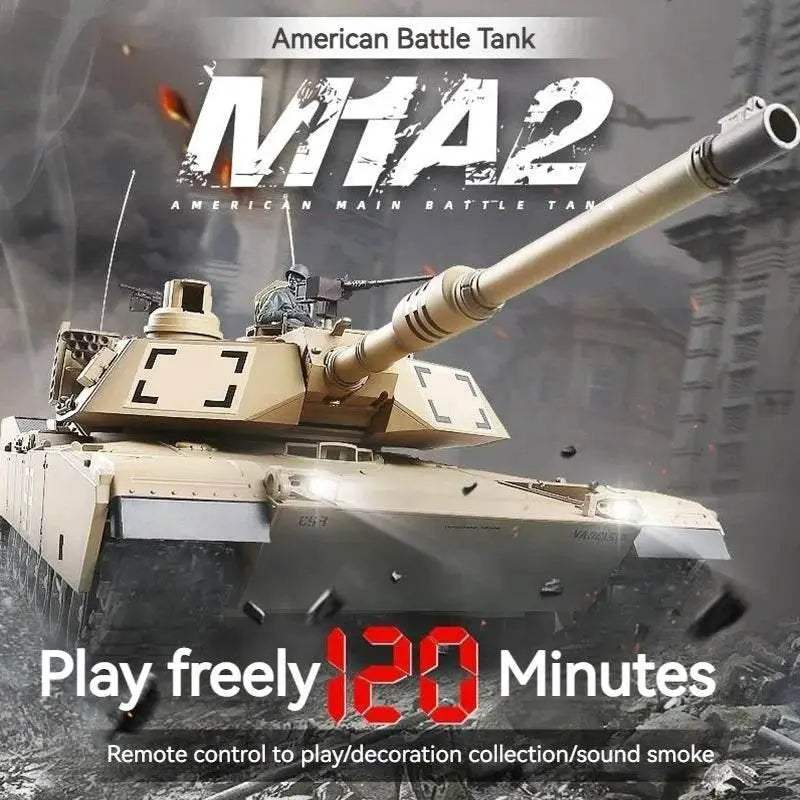 Premium Remote Control Tank M1A2 Infrared Battle For Boys