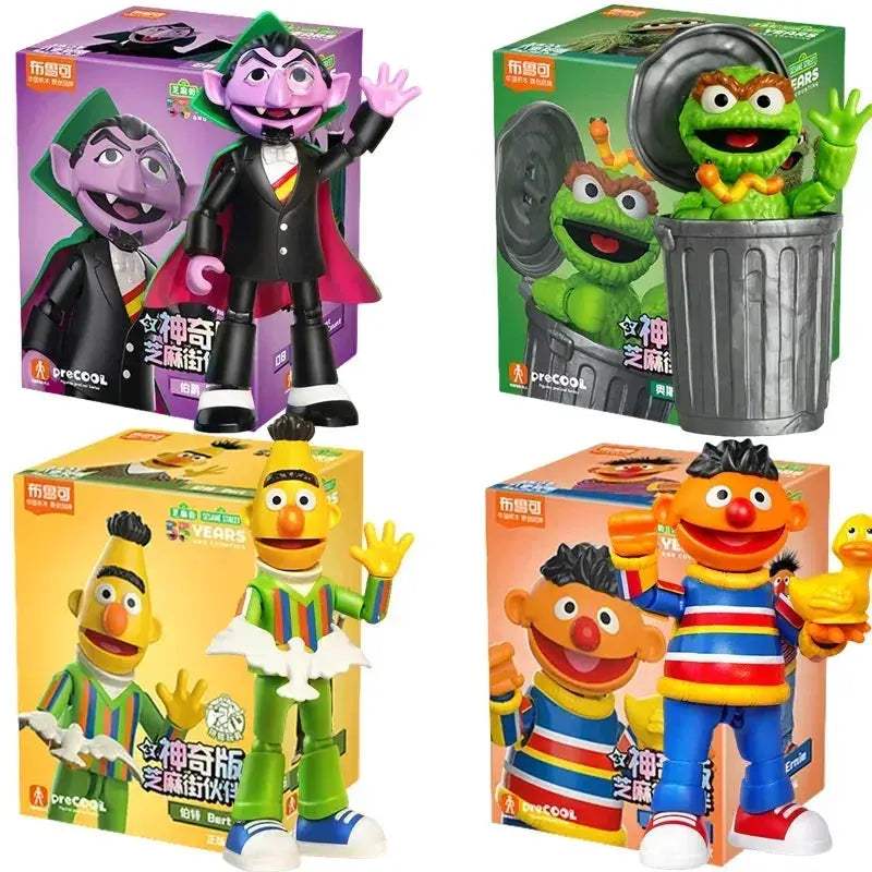 Premium Sesame Street Building Block Figures Featuring Ernie Bert Elmo For Kids - Image 7