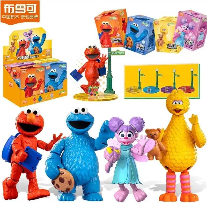 Premium Sesame Street Building Block Figures Featuring Ernie Bert Elmo For Kids - Image 8