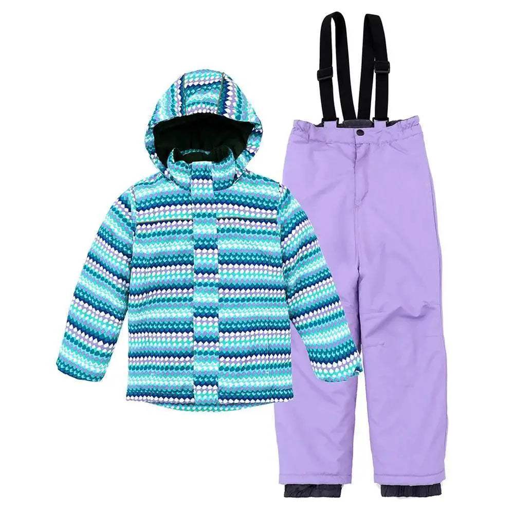 Premium Ski Suit Set Waterproof Windproof Warm For Kids - Image 10