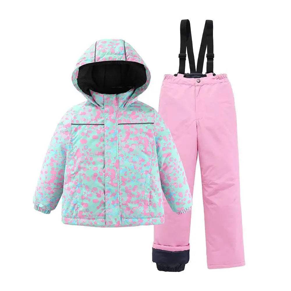 Premium Ski Suit Set Waterproof Windproof Warm For Kids - Image 12