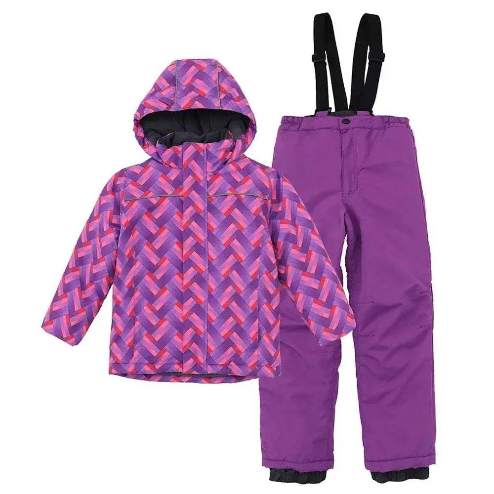 Premium Ski Suit Set Waterproof Windproof Warm For Kids - Image 18