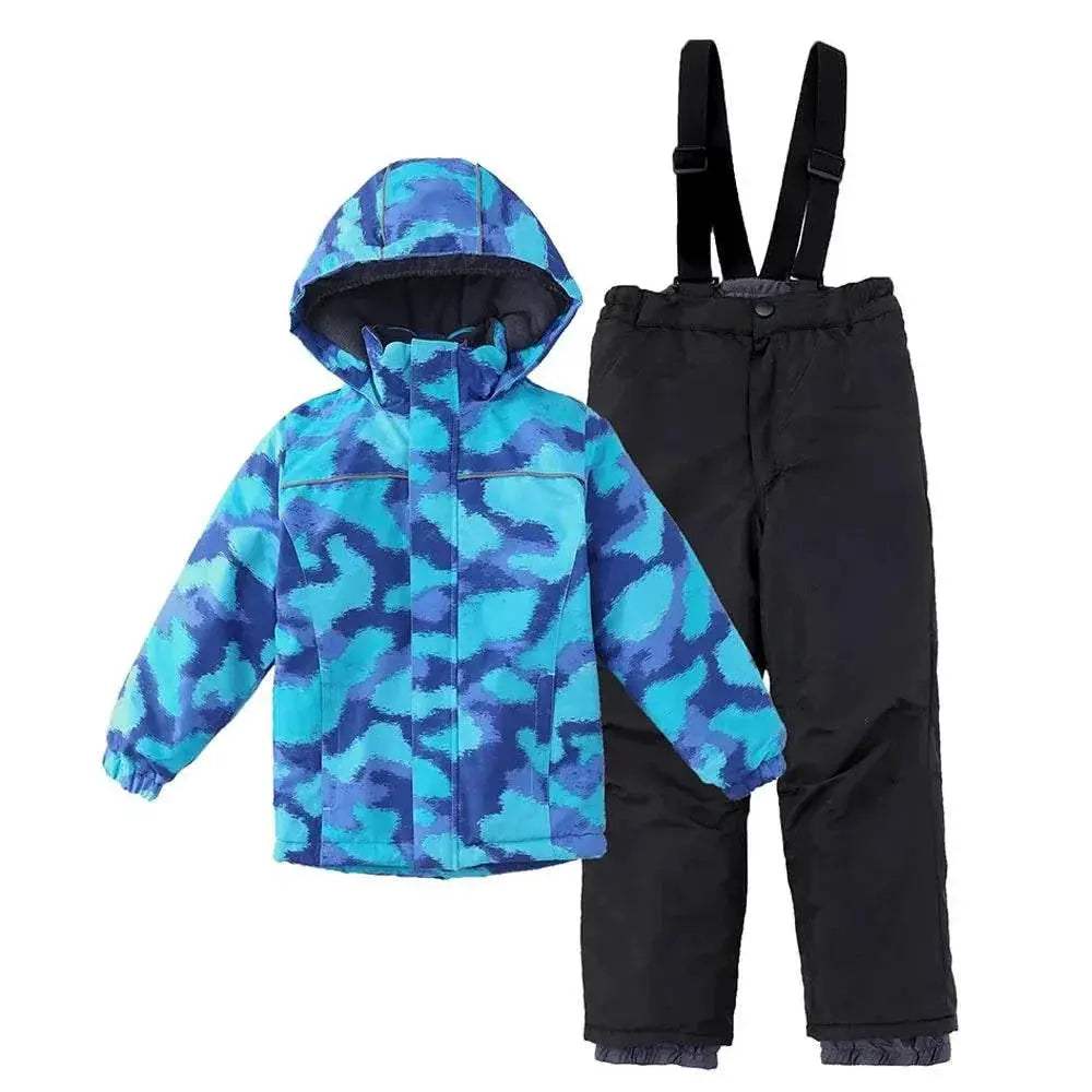 Premium Ski Suit Set Waterproof Windproof Warm For Kids - Image 19