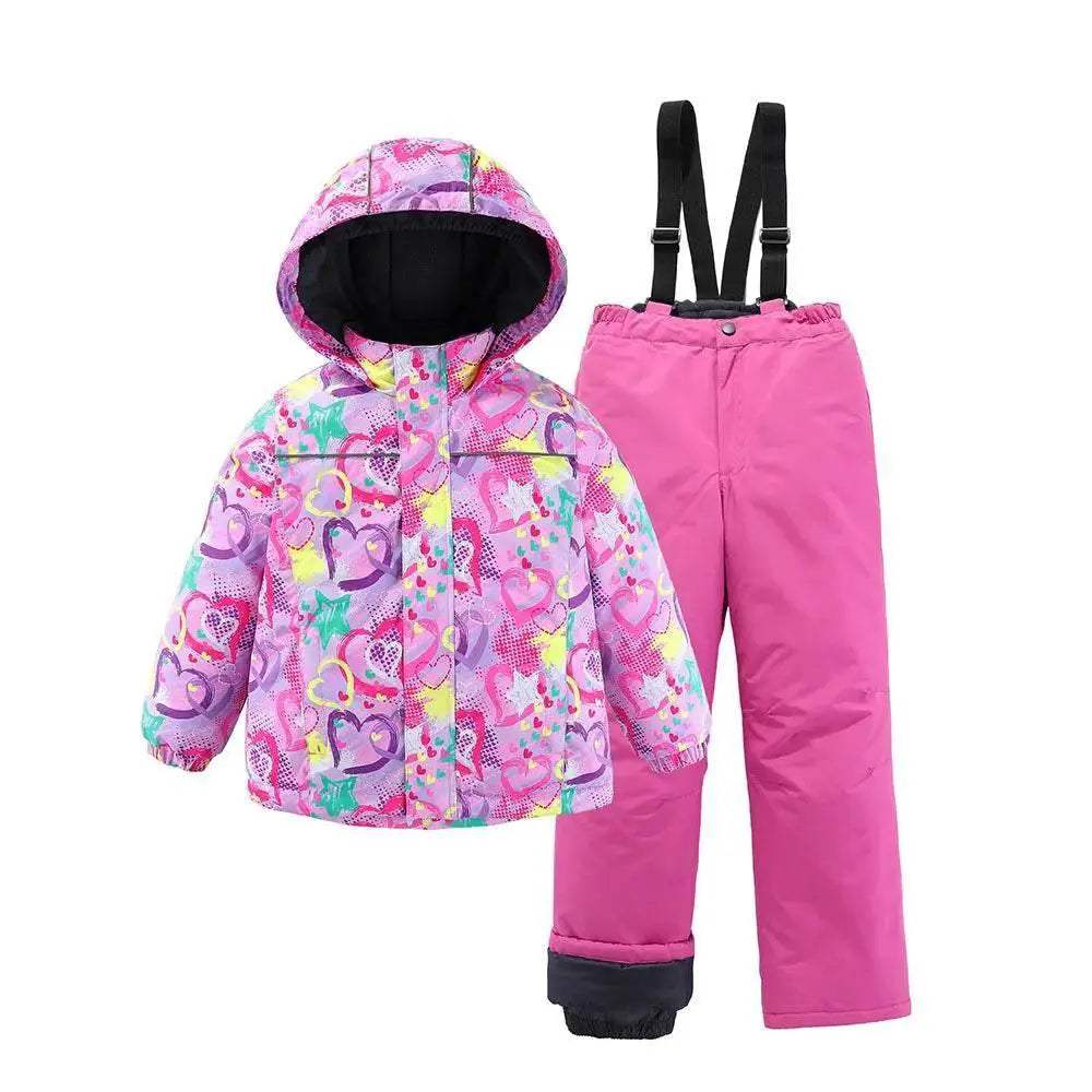 Premium Ski Suit Set Waterproof Windproof Warm For Kids - Image 22