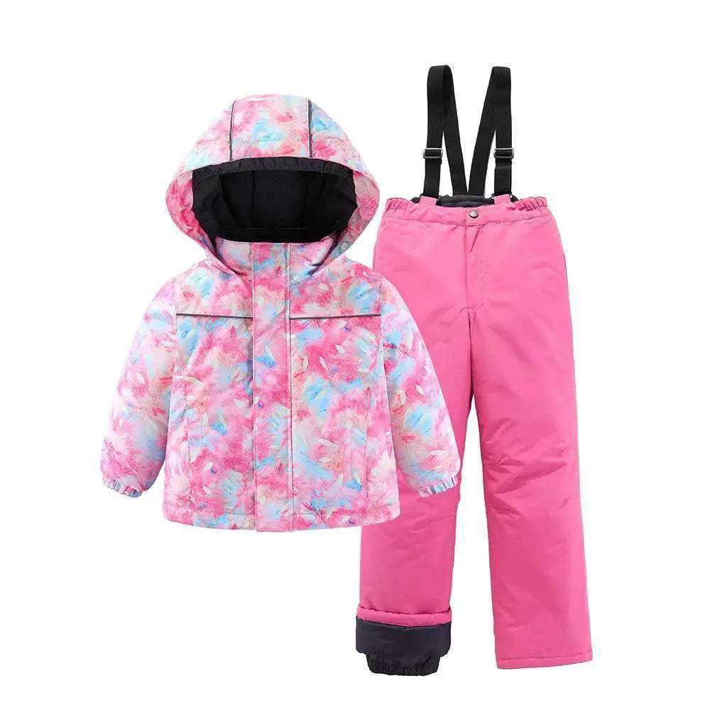 Premium Ski Suit Set Waterproof Windproof Warm For Kids - Image 23