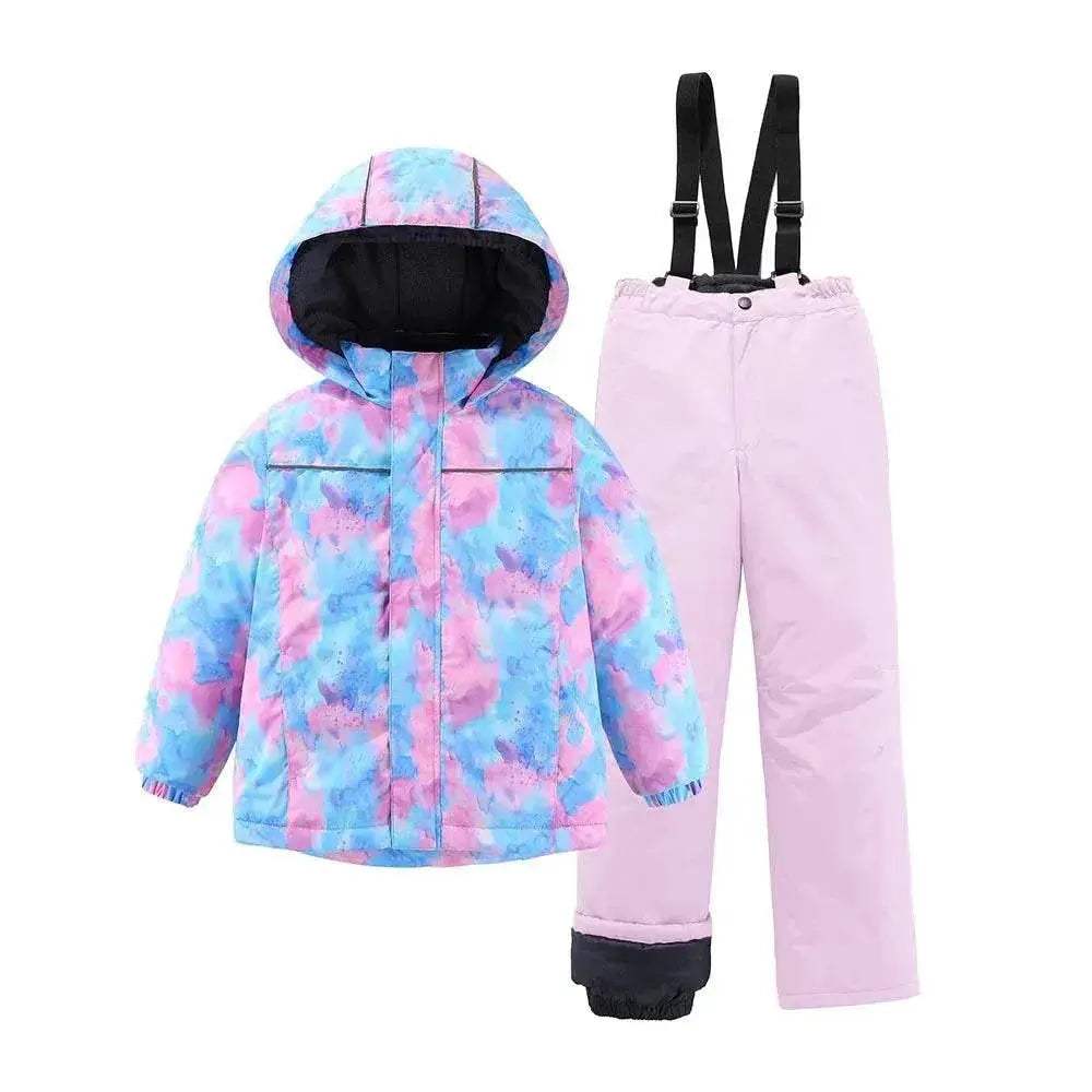 Premium Ski Suit Set Waterproof Windproof Warm For Kids - Image 24