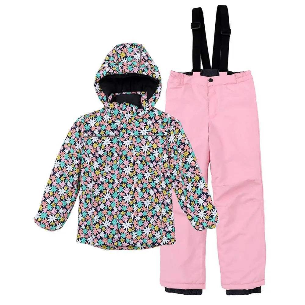 Premium Ski Suit Set Waterproof Windproof Warm For Kids - Image 25