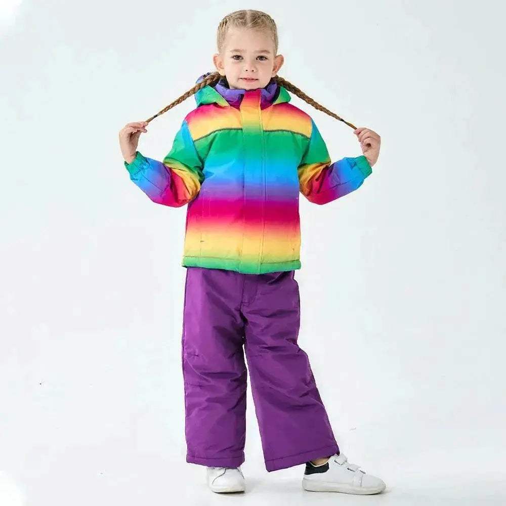 Premium Ski Suit Waterproof Windproof For Outdoor Kids - Image 4