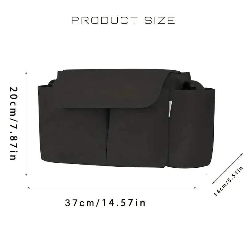 Premium Stroller Organizer Bags Large Capacity Bottle Holder For Moms On The Go - Image 5