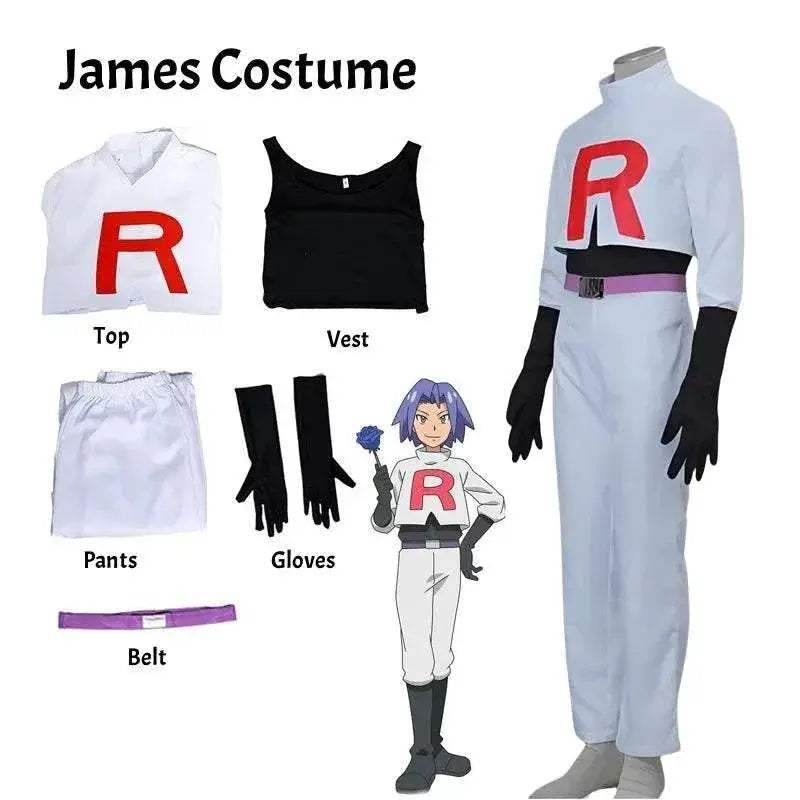Premium Team Rocket Cosplay Costume Full Set Unisex - Image 10