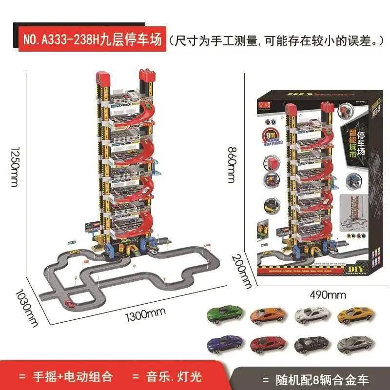 Premium Toy Track Set Smart City Parking Lot For Kids - Image 3