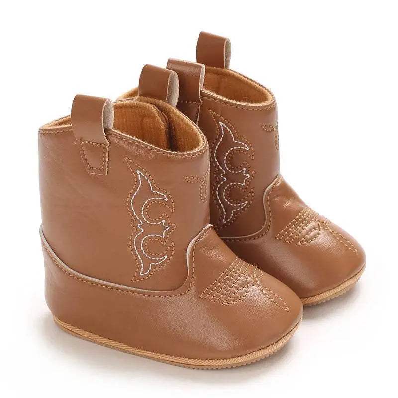 Premium Ultra Soft Baby Boots Soft PU AntiSlip Non Skid Sole For 0 To 18 Months Walking - Image 7