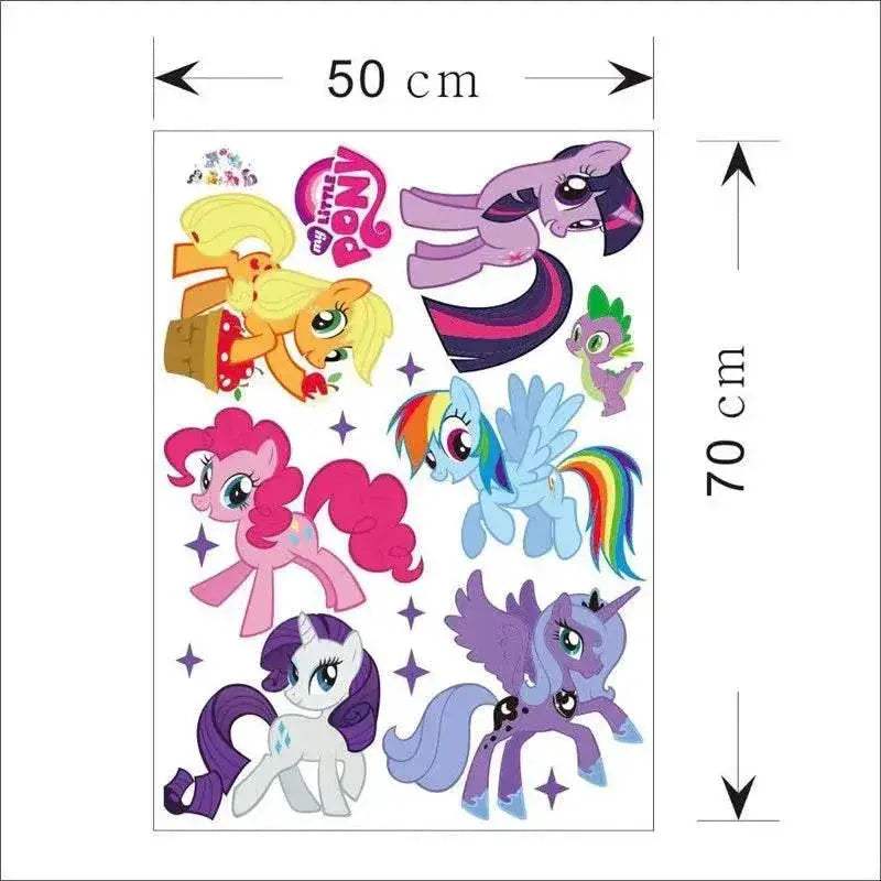 Premium Wall Stickers Cartoon Pony For Kids Room Decor - Image 11