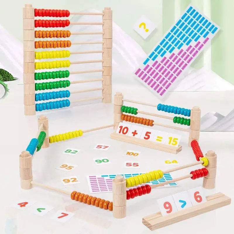Premium Wooden Abacus 10 Row Counting Beads For Kids - Image 5