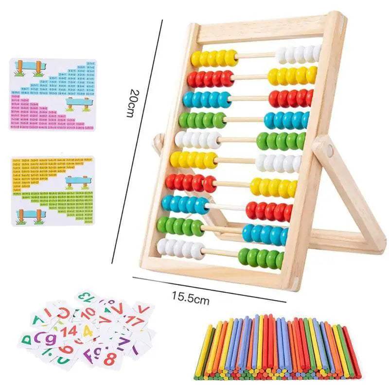 Premium Wooden Abacus 10 Row Counting Beads For Kids - Image 9