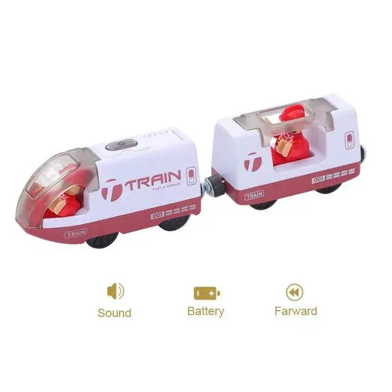 Premium Wooden Train Set For Kids With Compatible Track - Image 13