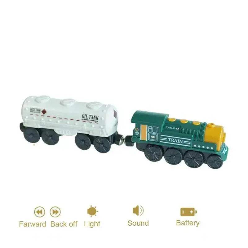 Premium Wooden Train Set For Kids With Compatible Track - Image 15