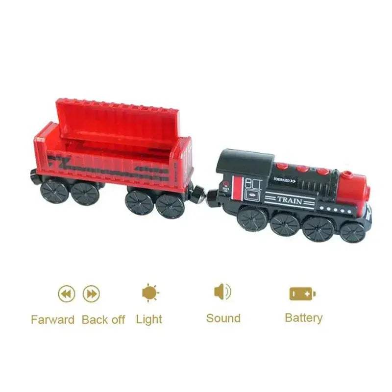 Premium Wooden Train Set For Kids With Compatible Track - Image 16