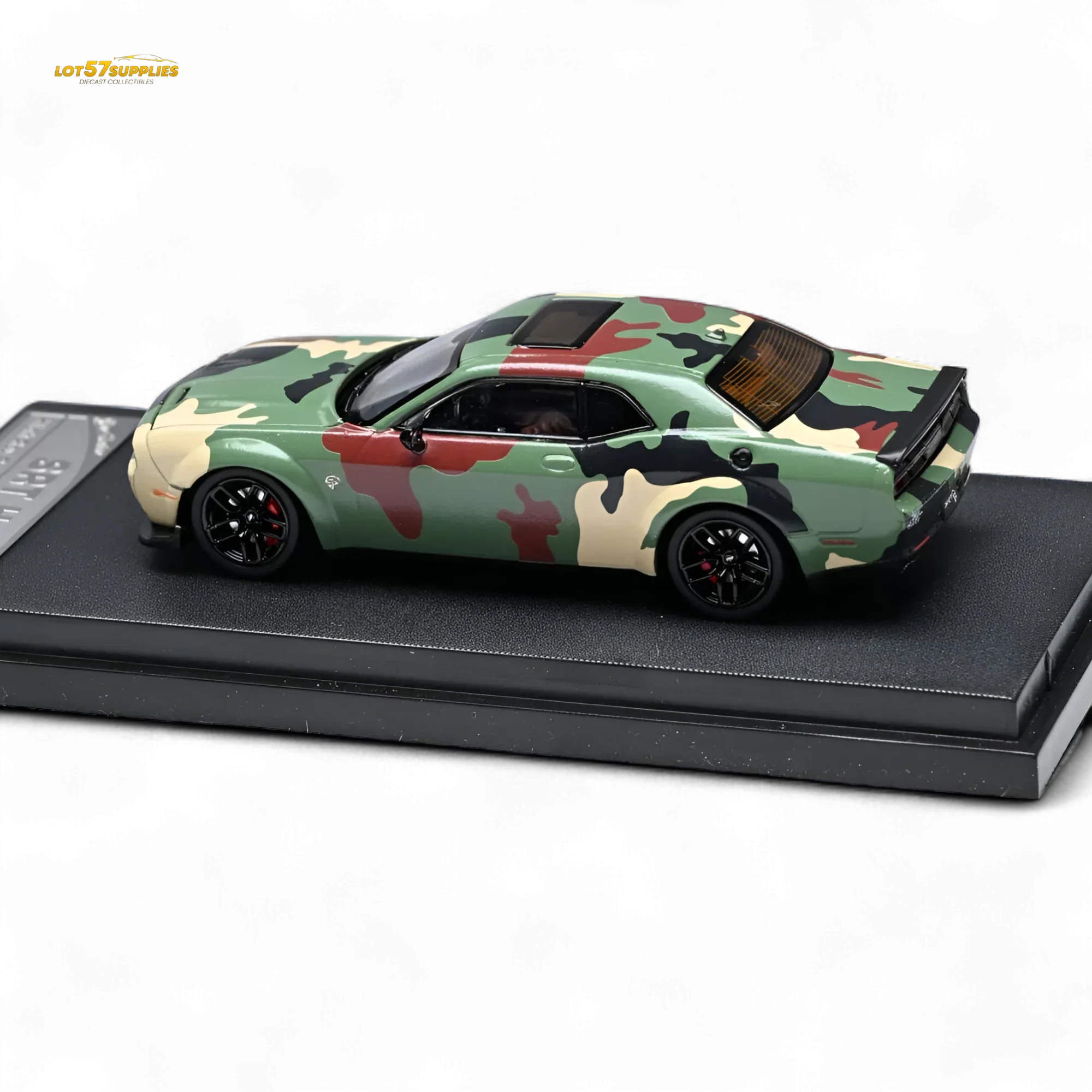 Preorder Army Green Dodge Challenger SRT Hellcat Scale Model - Image 2