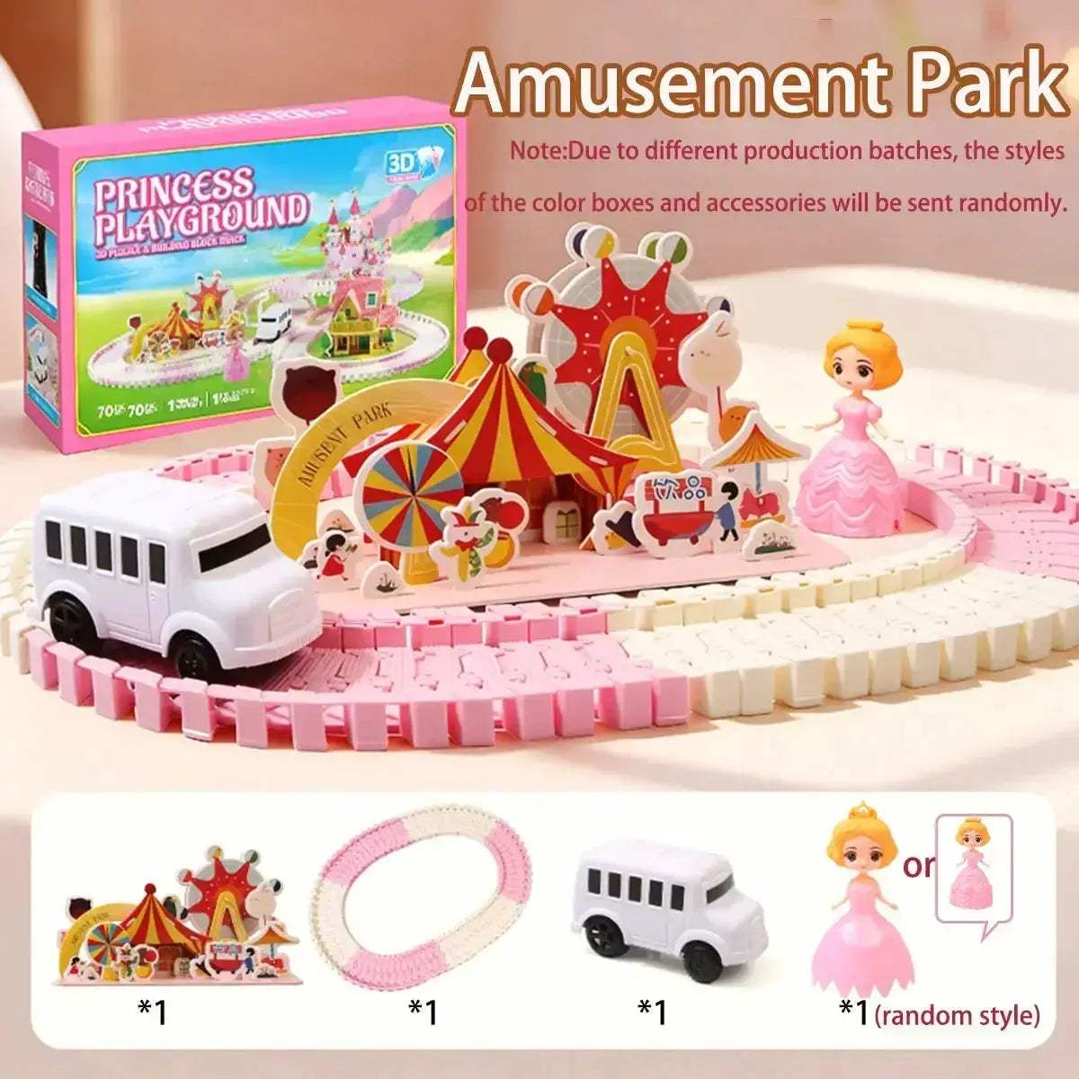 Princess Castle Track 3D Puzzle Kids Educational Toy - Image 9