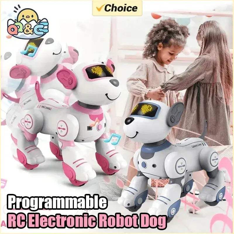 Programmable Robot Dog Toy With Voice Commands And Touch Sensor
