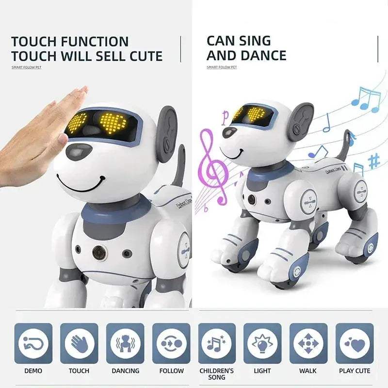 Programmable Robot Dog Toy With Voice Commands And Touch Sensor - Image 3