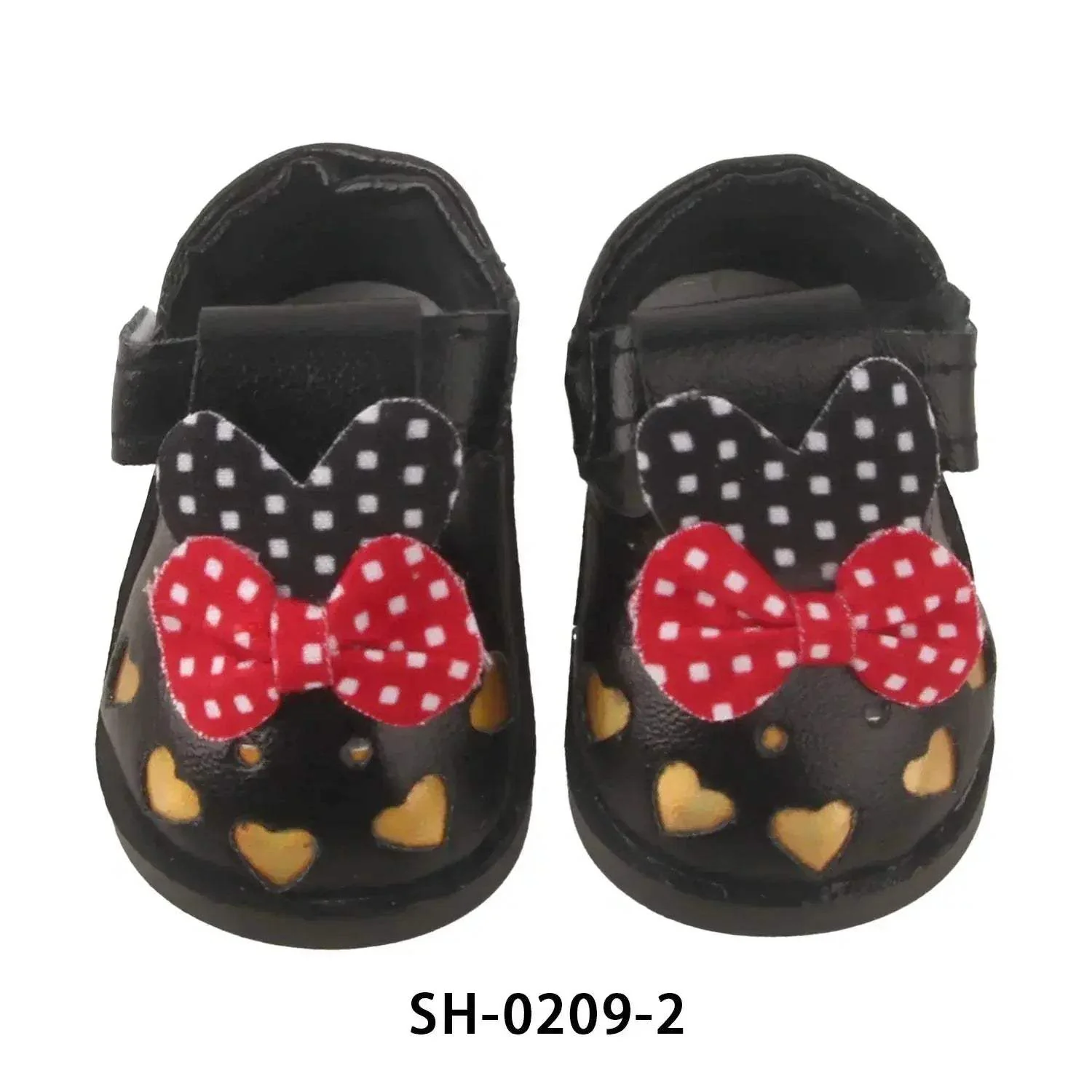 PU Leather Heart Bow Doll Shoes For 14 Inches Dolls - Image 11