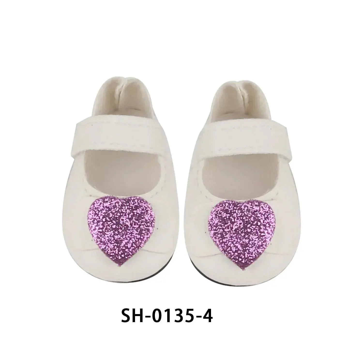 PU Leather Heart Bow Doll Shoes For 14 Inches Dolls - Image 16
