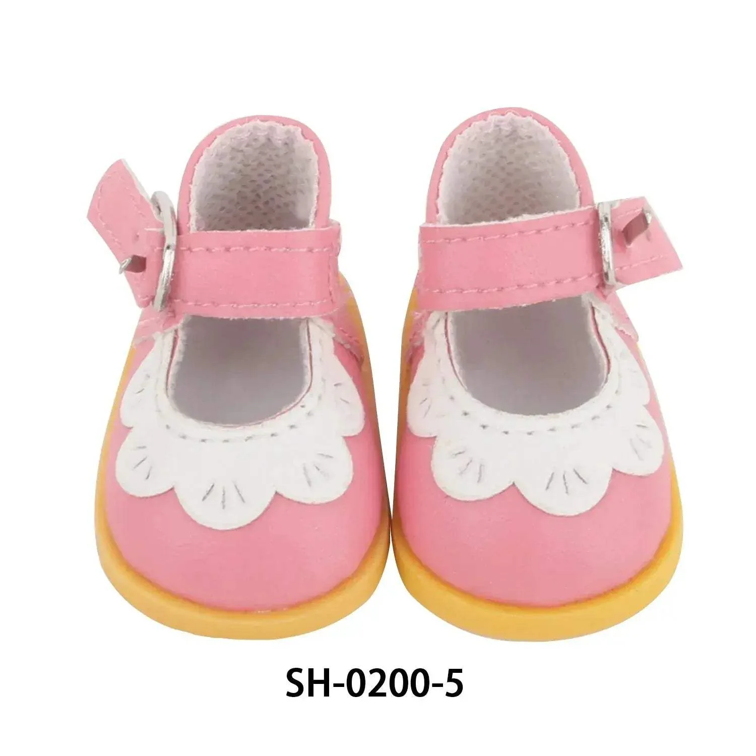 PU Leather Heart Bow Doll Shoes For 14 Inches Dolls - Image 18