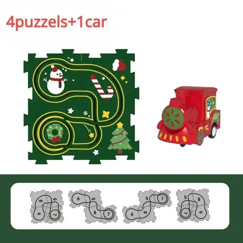 Puzzle Train Educational Toy For Creative Stem Brain Boost - Image 9