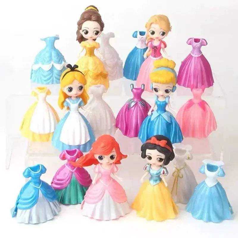 PVC Princess Action Figures With Interchangeable Clothes - Image 4