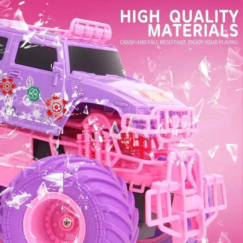 Q157 Pink 2.4GHz Remote Control Off-Road Climbing Car, Plastic Body, Includes Battery - Image 4