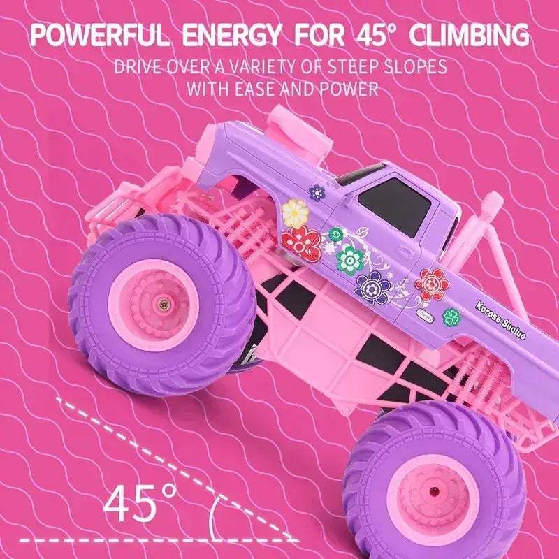 Q157 Pink 2.4GHz Remote Control Off-Road Climbing Car, Plastic Body, Includes Battery - Image 5
