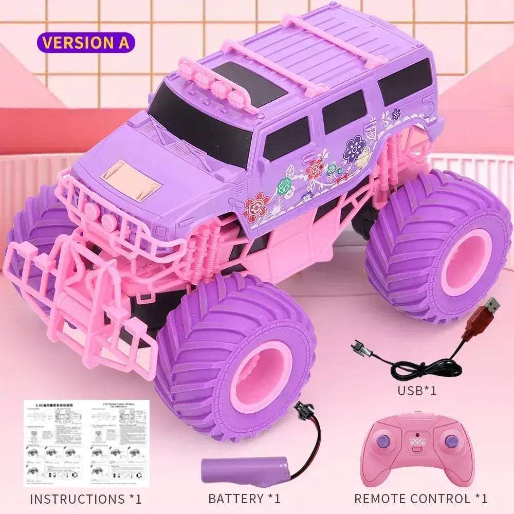 Q157 Pink 2.4GHz Remote Control Off-Road Climbing Car, Plastic Body, Includes Battery - Image 7