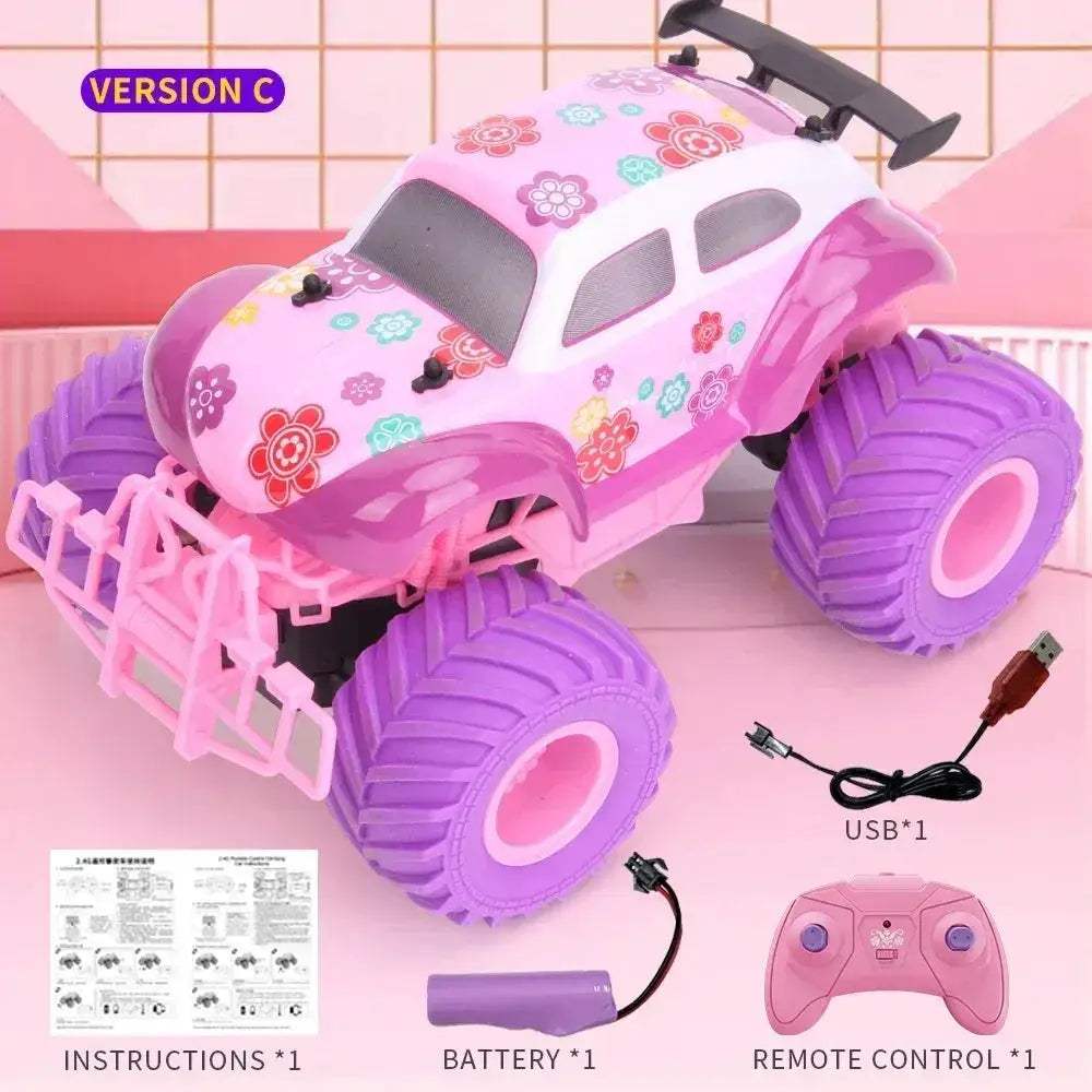 Q157 Pink 2.4GHz Remote Control Off-Road Climbing Car, Plastic Body, Includes Battery - Image 8
