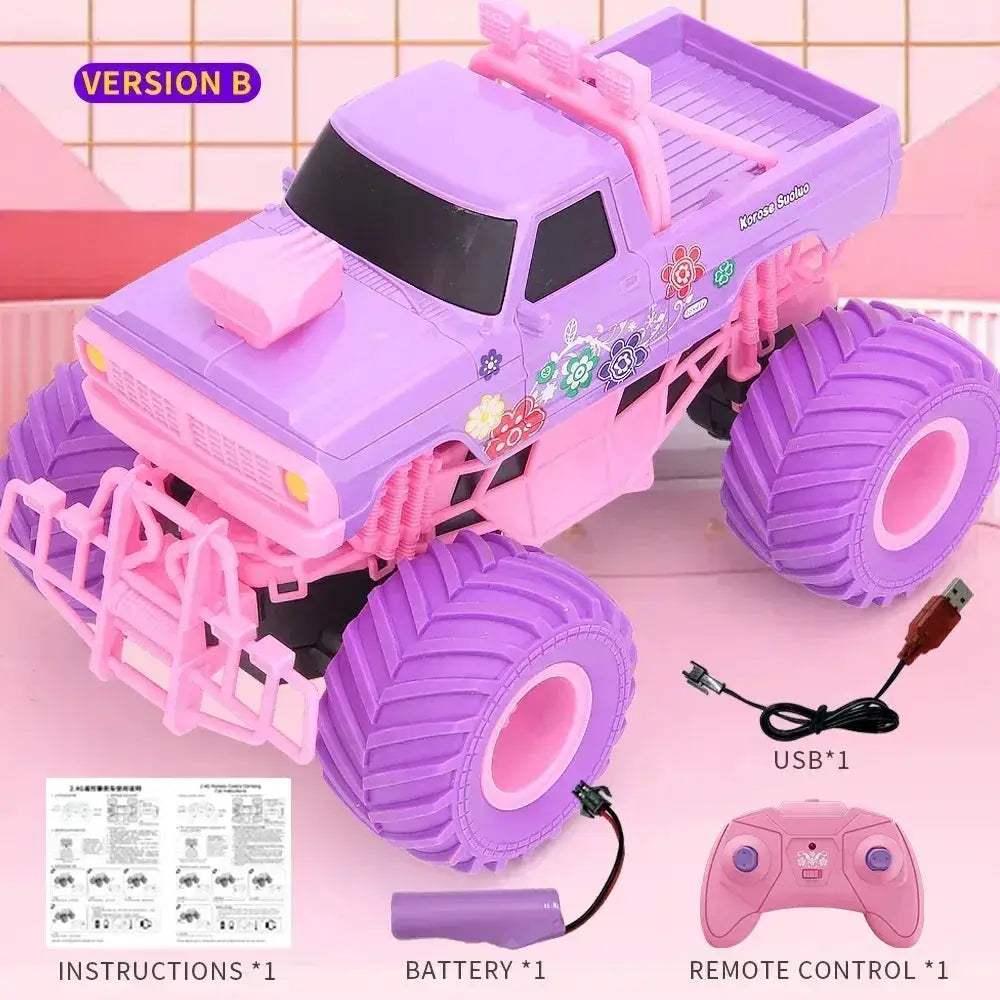 Q157 Pink 2.4GHz Remote Control Off-Road Climbing Car, Plastic Body, Includes Battery - Image 9