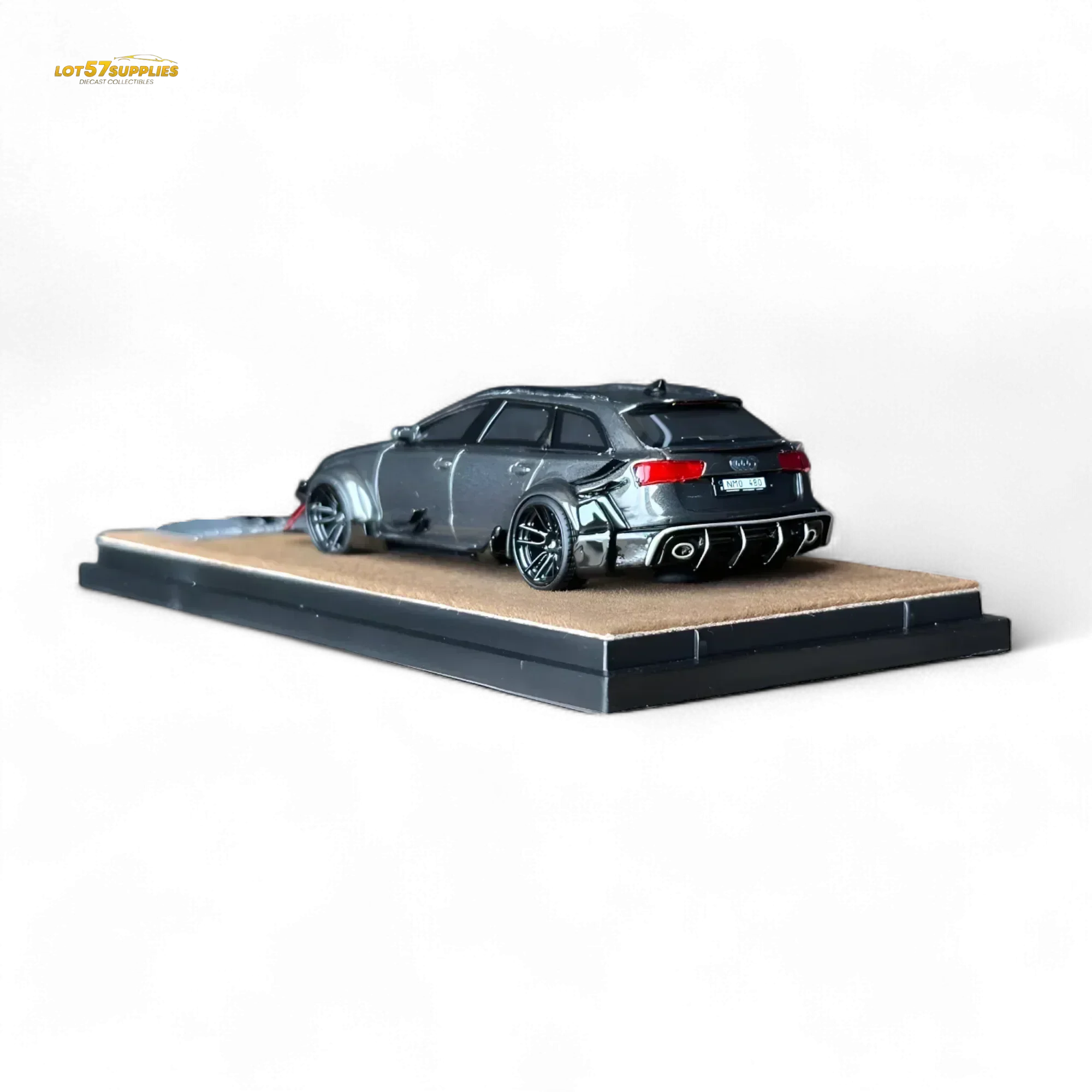 Qidian Model Audi RS6 Avant (C7) Gungrey 1:64 - Image 2