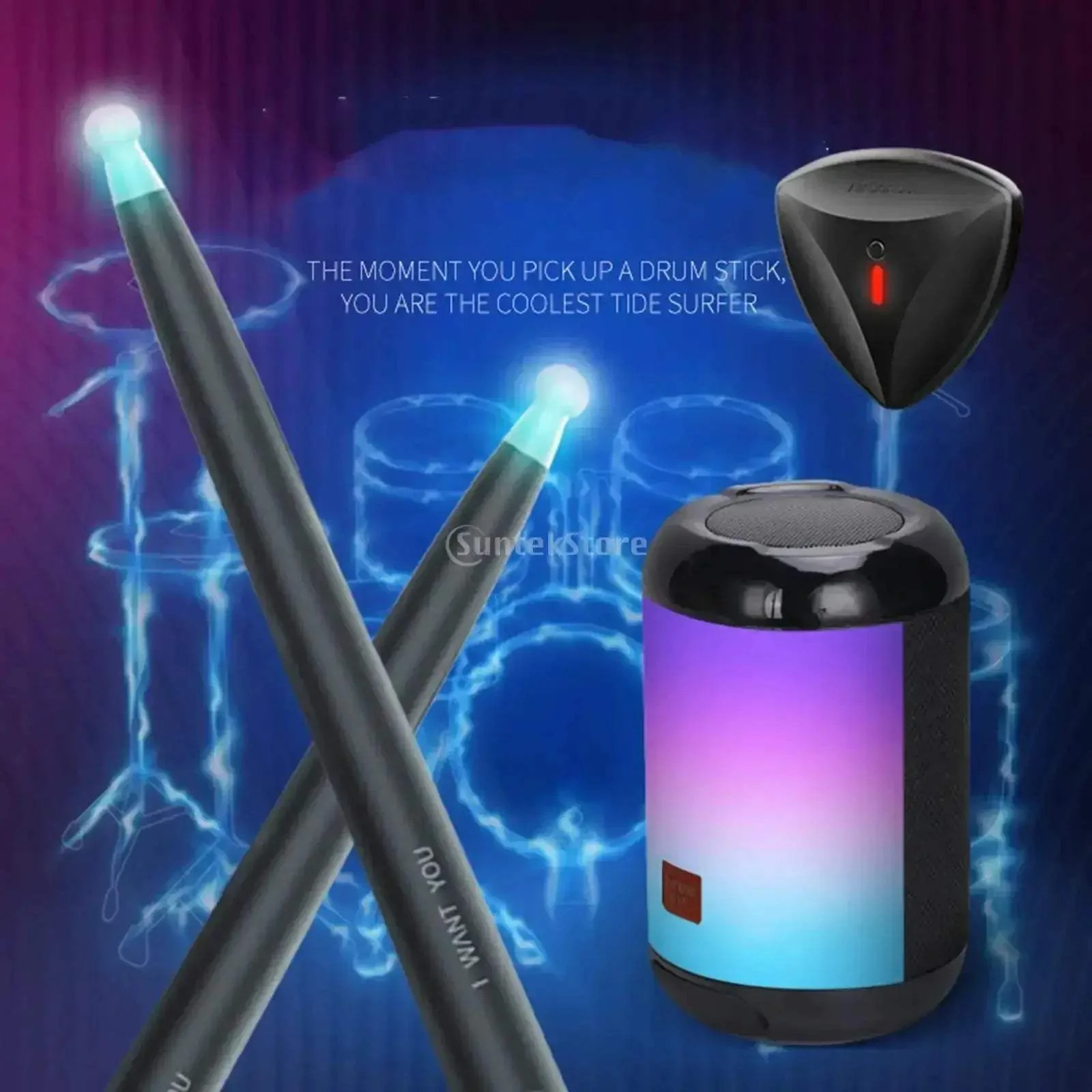Quiet Portable Electronic Air Drum Set For Studio Practice - Image 6