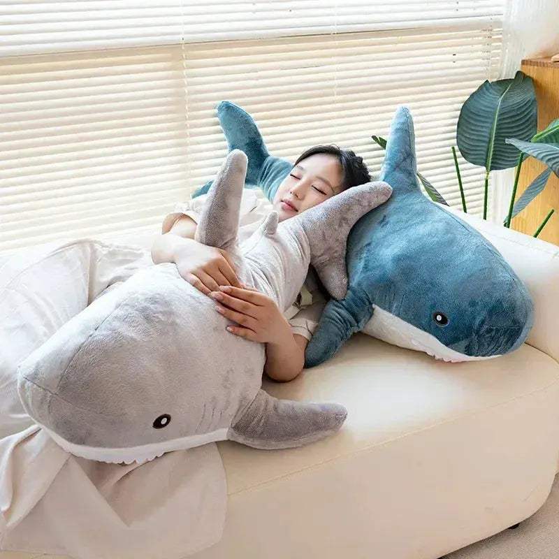 Rainbow Shark Plush Pillow for Kids Cozy Hugs and Comfort - Image 6