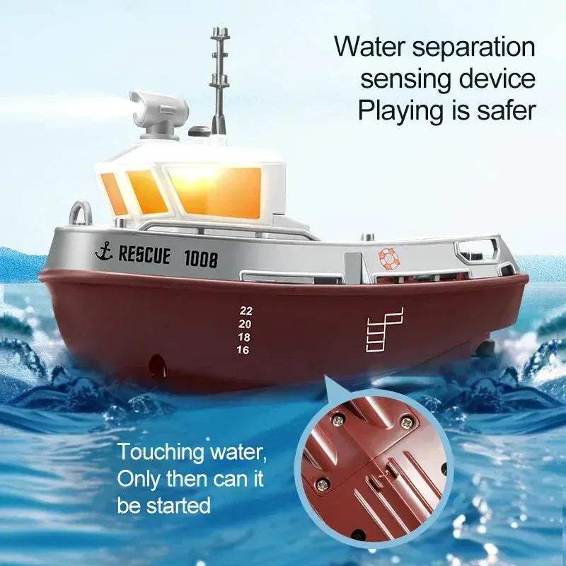 RC Boat With Lights And Long Range Remote Control System - Image 2