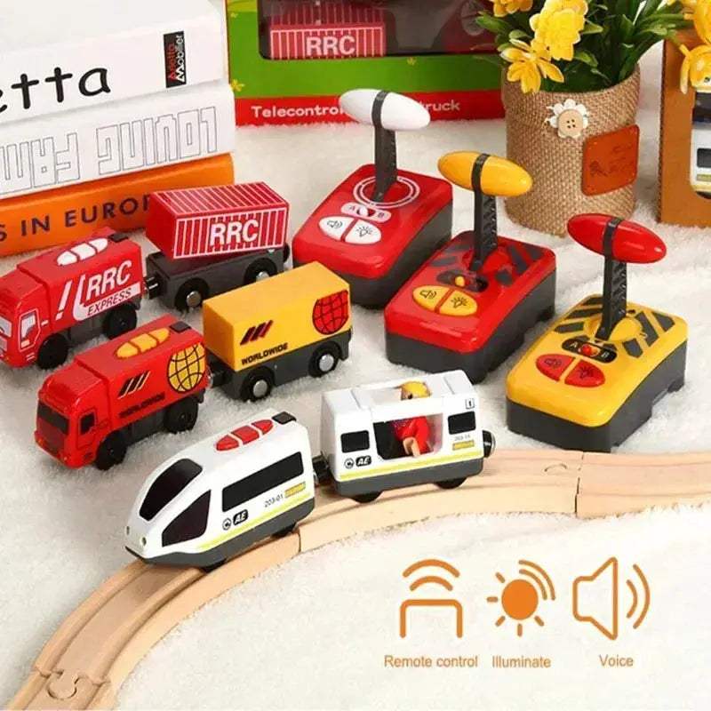 RC Electric Train Diecast Locomotive Magnetic For Kids - Image 4